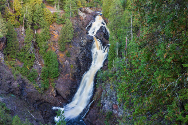 istock Big Manitou Falls In Autumn 1774596166