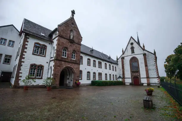 Mariawald Abbey in the town of Heimbach in the Eifel Nature Park in western Germany