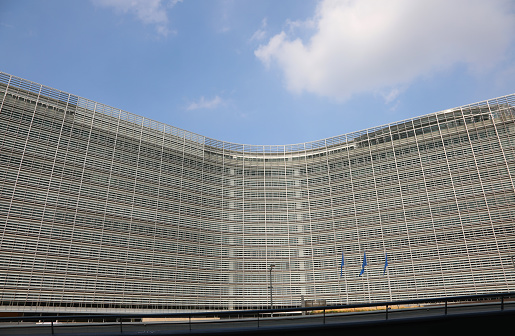 Brussels, B, Belgium - August 18, 2022: Palace Berlaymont is the headquarters of the European Commission