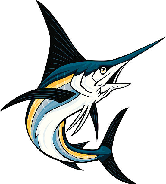 Peixe-espada - ilustração de arte em vetor
