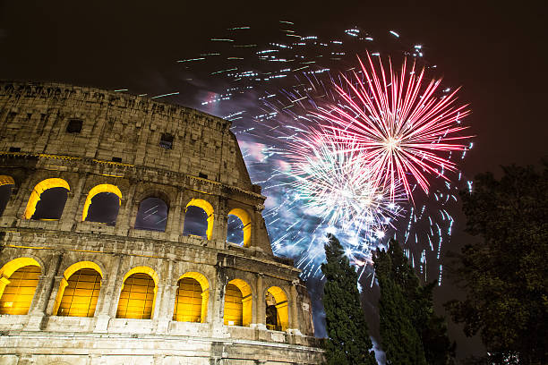 istock Fireworks near the Colosseum - Rome 177466827