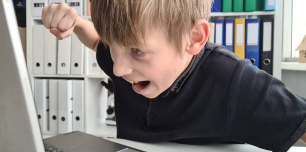 istock Irritated teenager is nervous during computer game 1774673235