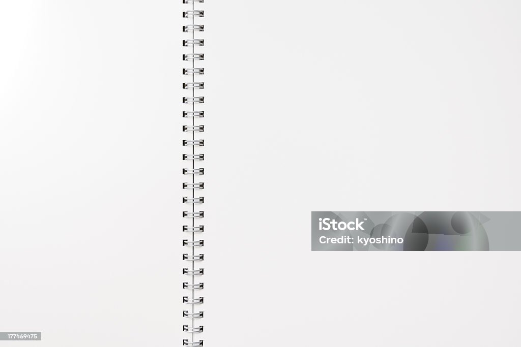 Close -Up of Blank スパイラルノート - オフィスのロイヤリティフリーストックフォト