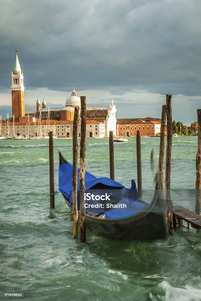 Gondoles et Église de San Giorgio Maggiore à Venise - Photo de Ancre libre de droits