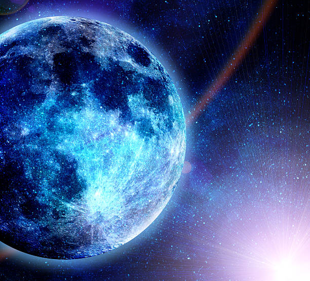 istock beautiful glowinf blue planet in space 177471162