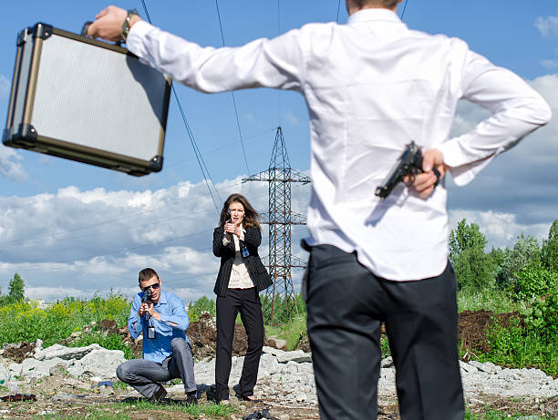 istock Two FBI agents conduct arrest of an offender 177473004