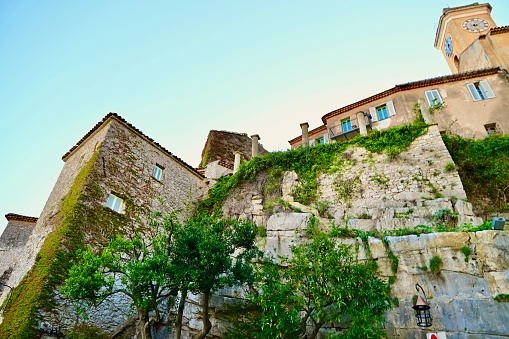 Medieval city of Eze is a village on the ranch Riviera that dates back to the Middle Ages on a mountainside above the Mediterranean Sea.