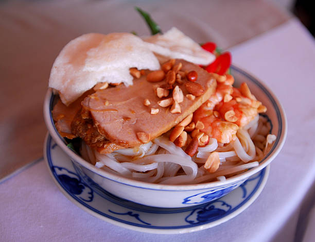 vietnamese noodle stock photo