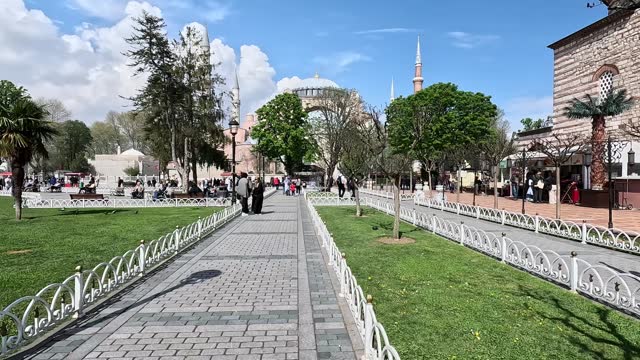 Exterior Of Hagia Sofia In Istanbul