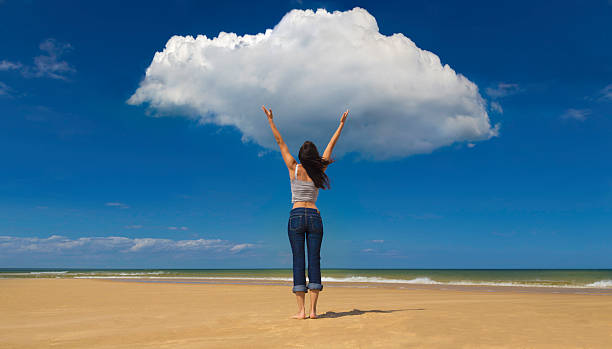 Cloudbusting stock photo