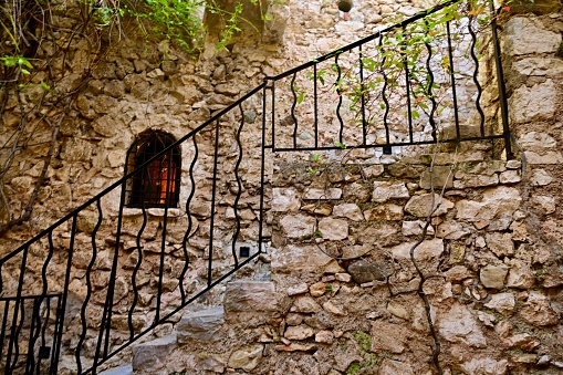 Old Rough Uneven Stone Staircase