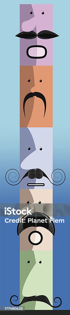 Усы totem - Векторная графика Movember роялти-фри