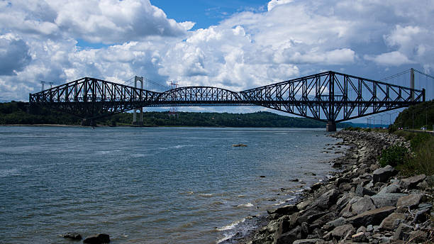 istock Historic Suspension Bridge, Quebec City, Canada, Saint-Laurent River 177481685