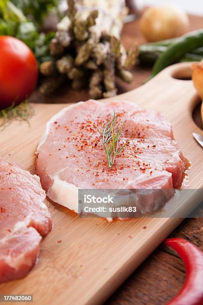 Foto de Carne Crua e mais fotos de stock de Aspargo - Aspargo, Carne, Carne de Porco