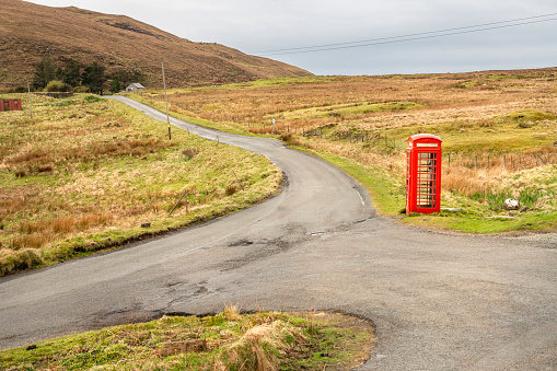 Stunning panorama, view of Scottish landscape, Highlands, Scotland, Isle of Sky