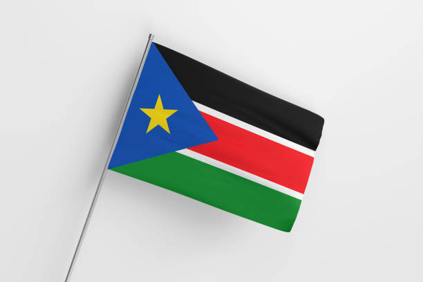 istock South Sudan national flag on white background. 1774834418