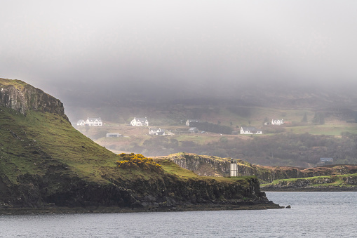 Stunning panorama, view of Scottish landscape, Highlands, Scotland, Isle of Sky