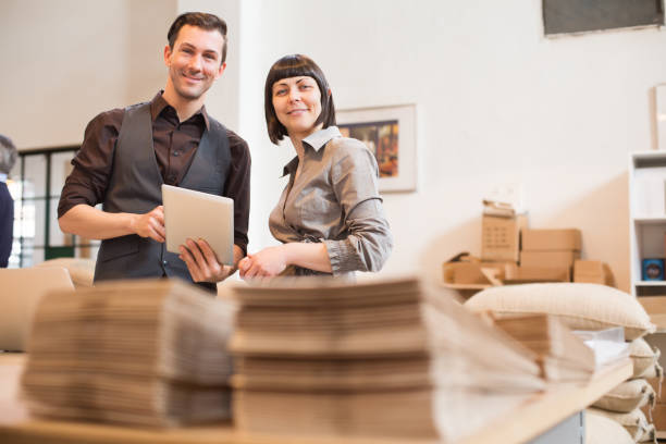 istock Workers of a coffee roasting business 177485371