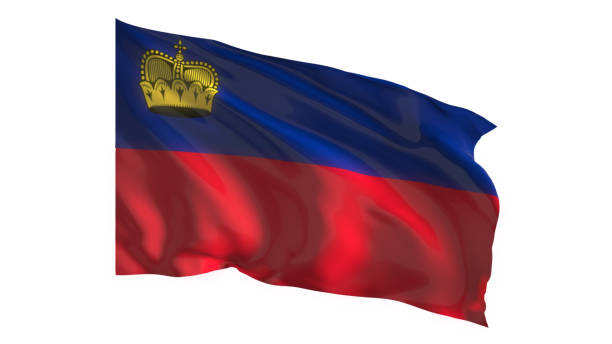 istock Liechtenstein national flag on white background. 1774874147