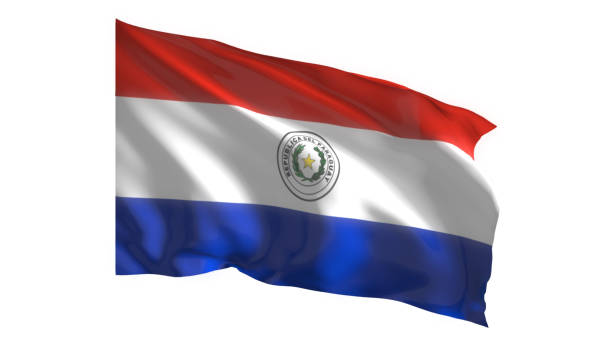 istock Paraguay national flag on white background. 1774876335