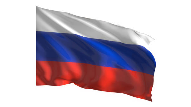 istock Russia national flag on white background. 1774876359