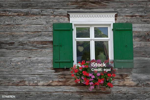 Old Wooden Window Stock Photo - Download Image Now - Vorarlberg, Village, Architecture