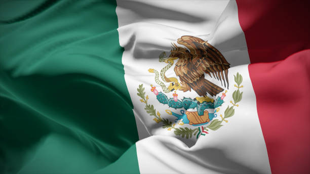 istock Close-up view of Mexico National flag. 1774894357