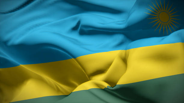 istock Close-up view of Rwanda National flag. 1774897017