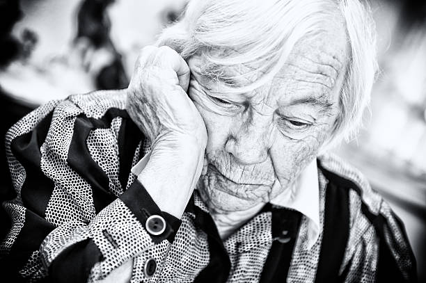 istock Senior woman lost in thought 177490026