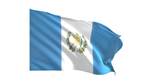 istock Guatemala national flag on white background. 1774903564