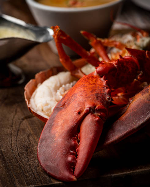 istock A lobster roll is a delectable seafood delicacy that exudes coastal charm and culinary excellence. It typically consists of succulent lobster meat, gently cooked and generously mixed with a light mayonnaise-based dressing. This flavorful lobster mixture i 1774905305