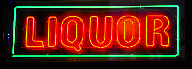 istock neon sign for liquor 177491029