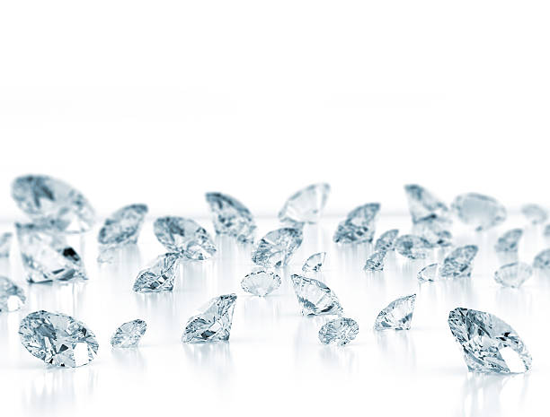 diamantes - shiny group of objects gem bright fotografías e imágenes de stock