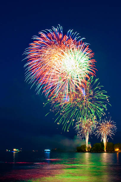 istock Fireworks show by the lake 177492869