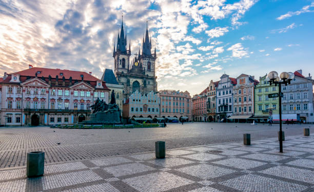 istock Old Town square (Staromestske Namesti) at sunrise, Prague, Czech Republic 1774934338