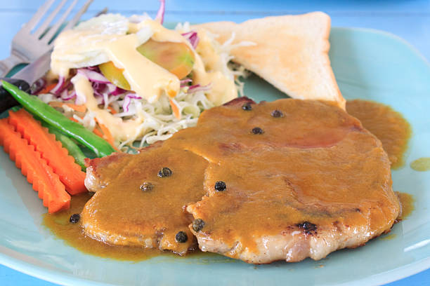 istock pork steak ready for eat in dish 177494354