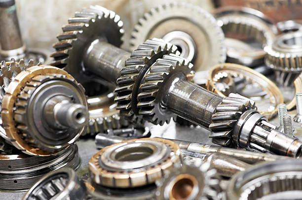 istock Close-up of automobile engine gears 177494510