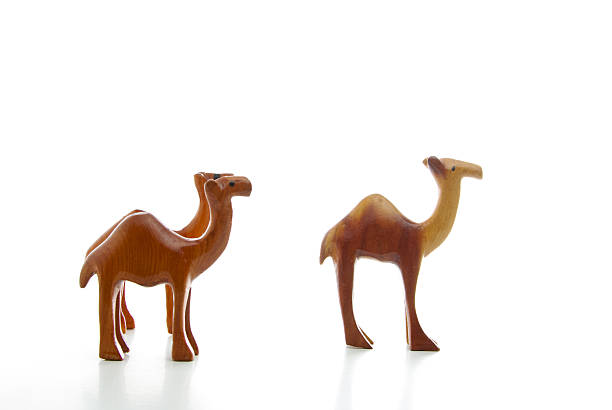 istock Carved wooden camel miniatures 177494926