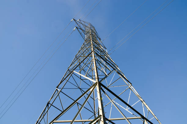 istock Electric pylon in residential area 1774955629