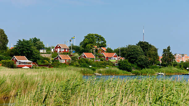 istock Red cottages in Brändaholm , Sweden 177495634