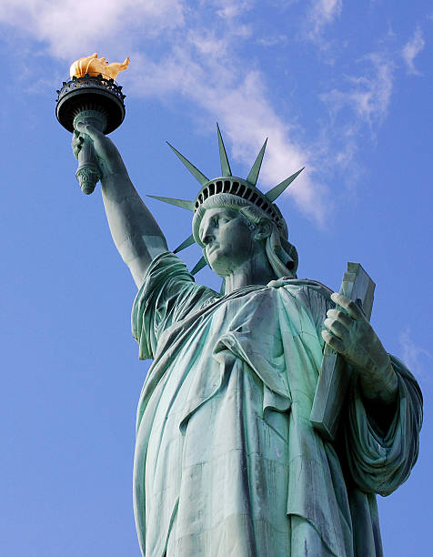 激レア　ドルガバ　Statue of Liberty tanktop Statue Of Liberty Half Body Stock Photo - Download Image Now
