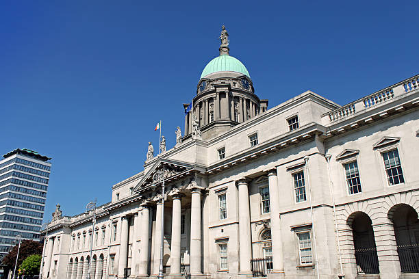 Custom House and Liberty Hall stock photo