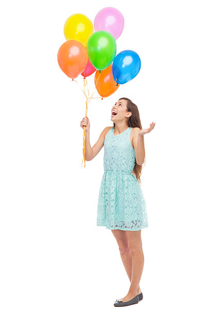 istock Woman with balloons 177497128