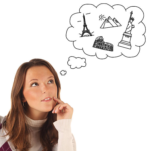 istock Girl dreaming about travel 177497424