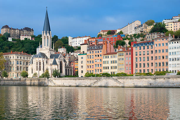 istock Colorful houses on the emankment in Lyon 177497753