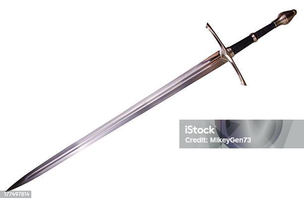 Medieval Sword Stock Photo - Download Image Now - Sword, Medieval, Cut Out