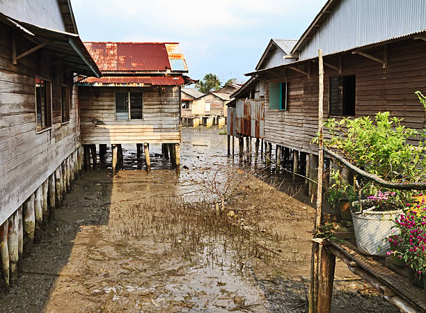 istock Stilt house village 177498245