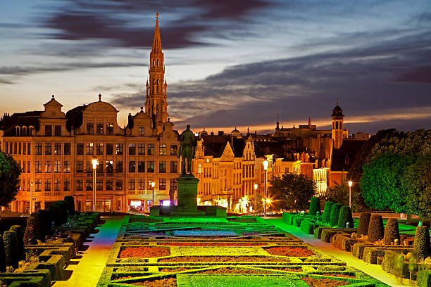 istock Brussels - Outlook from Monts des Arts in evening. 177498354