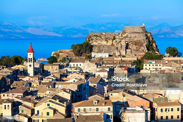 Aerial View From New Fortress Kerkyra Corfu Island Greece Stock Photo - Download Image Now