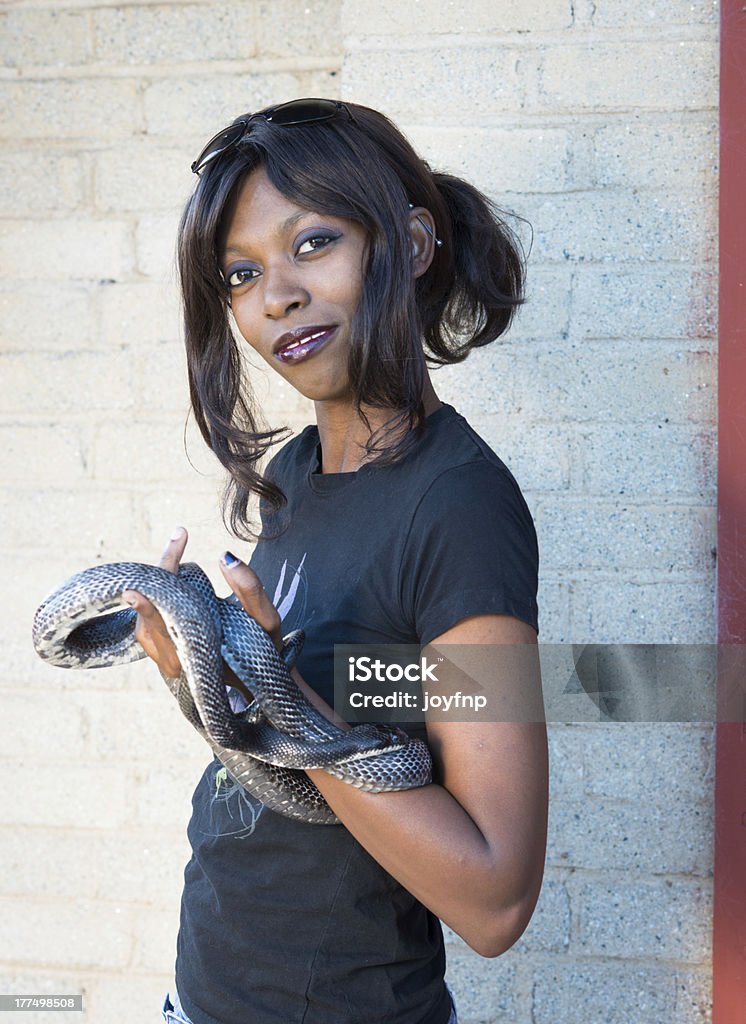 Female Snake Handler Professional Snake Handler Stock Photo - Download Image Now - Women ...